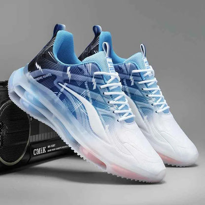 Men’s Air-Cushioned Basketball Sneakers – Breathable, Non-Slip & Shock-Absorbing for Outdoor Play
