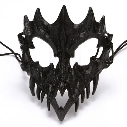 Halloween Skull Half-Face Mask – Unisex Costume Prop | Animal Bone Design for Cosplay, Party & Performance