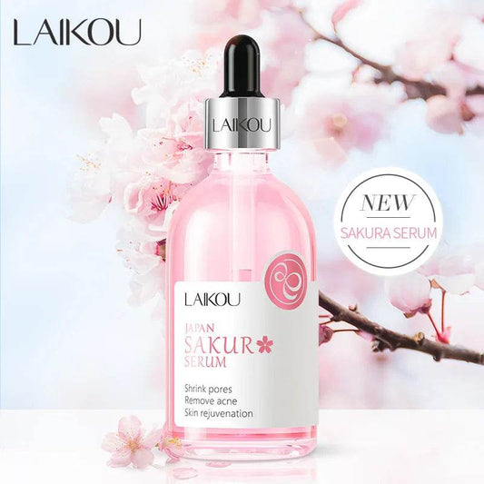 100ml LAIKOU Sakura Vitamin C Serum - Moisturizing, Firming, Brightening Face Essence for Glowing Skin - BON's