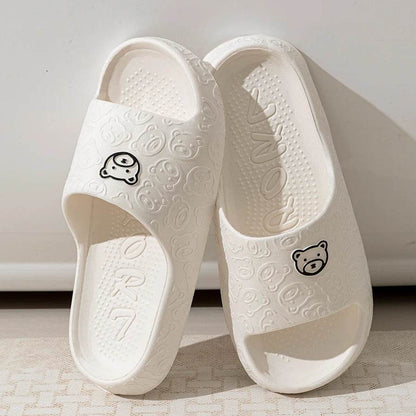 Cute Bear Slippers for Women and Men - Soft Indoor Cartoon Sandals, Anti-Slip Summer Shoes, Comfy Bathroom and Outdoor Leisure Footwear - BON's