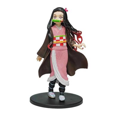 Anime Kamado Tanjirou Nezuko Demon Slayer Figure Action Figures PVC Model Toys Zenitsu Figurine Inosuke Kimetsu No Yaiba Figura