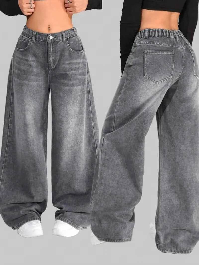 Y2K Baggy Wide-Leg Jeans Unisex - BON's