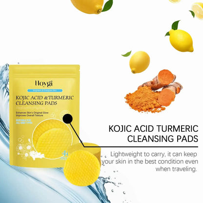 Turmeric Dark Spot Remover Exfoliating Cleansing Pads for Oil Control and Brightening Skin Care - BON's