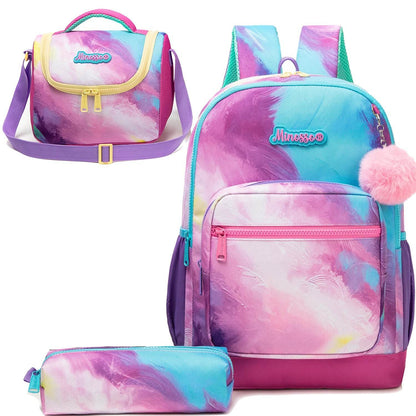 Backpack Sets for Girls and Boys - 3pcs School Bags with Lunch Bag and Pencil Case for Elementary Students and Teens - BON's