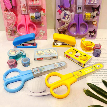Kuromi Kitty Stationery Set - Fun and Functional Stapler Tape Collection - BON's