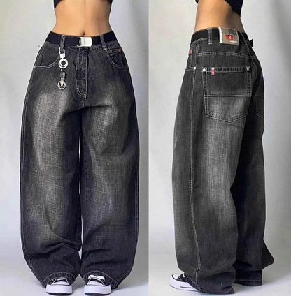 Y2K Baggy Wide-Leg Jeans Unisex - BON's