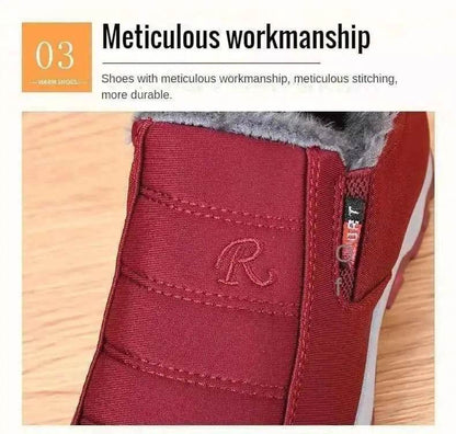 Women's Waterproof Snow Boots - Suede Winter Short Boots for Warmth and Comfort, Free Shipping - BON's
