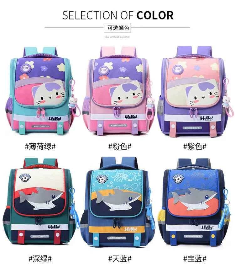 Kids Cartoon Backpack Large Waterproof Schoolbag - BON's