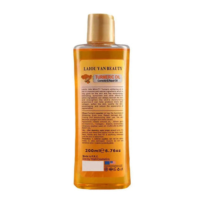 200ml Turmeric Essential Oil for Skin Care - Moisturizing and Hydrating Natural Oil for Smooth Face and Body - BON's