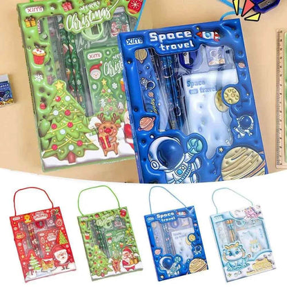 Cute Cartoon Stationery Set - 6-Piece Student Supplies - BON's