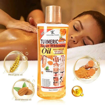 200ml Turmeric Essential Oil for Skin Care - Moisturizing and Hydrating Natural Oil for Smooth Face and Body - BON's