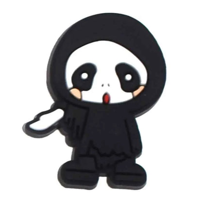 Halloween Horror Movie Shoe Charm – PVC Accessory for Classic Clogs, DIY Decoration & Kids’ Xmas Gifts