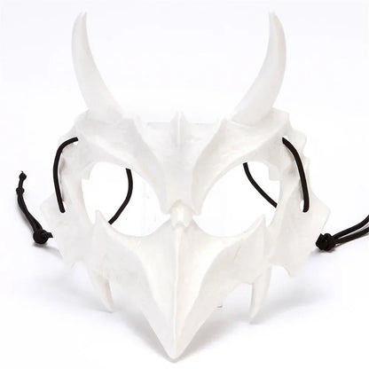 Halloween Skull Half-Face Mask – Unisex Costume Prop | Animal Bone Design for Cosplay, Party & Performance