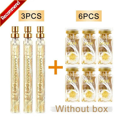 Korea 24k Collagen Serum - Active Collagen Silk Care Lifting Firming Set with Hyaluronan for Moisturizing Essence and Firming Skin Care - BON's