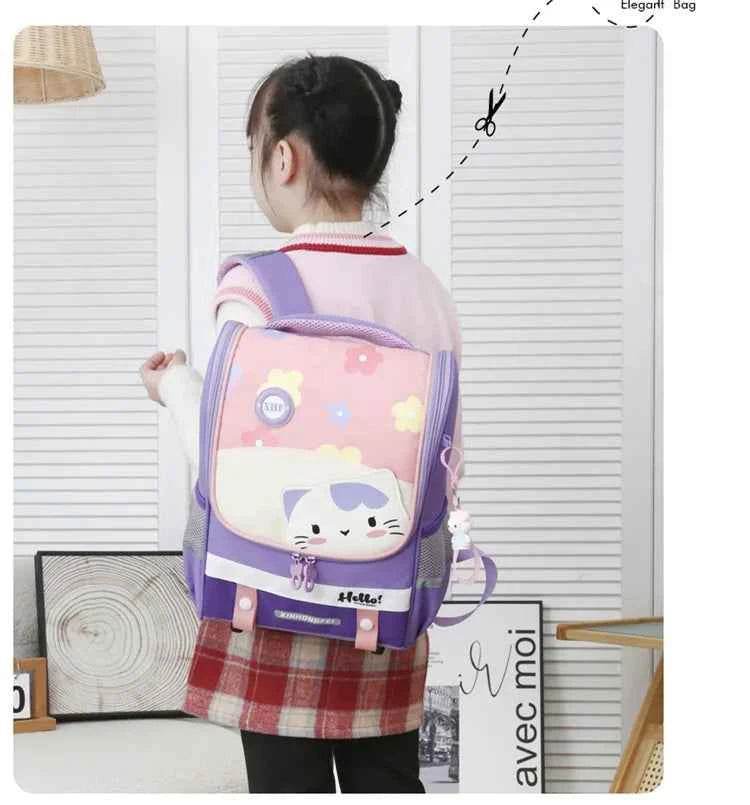 Kids Cartoon Backpack Large Waterproof Schoolbag - BON's