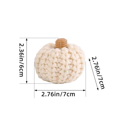 Artificial Pumpkin Artificial Crochet Pumpkin Hand Woven Pumpkin Mimi For Home Decoration Halloween Thanksgiving