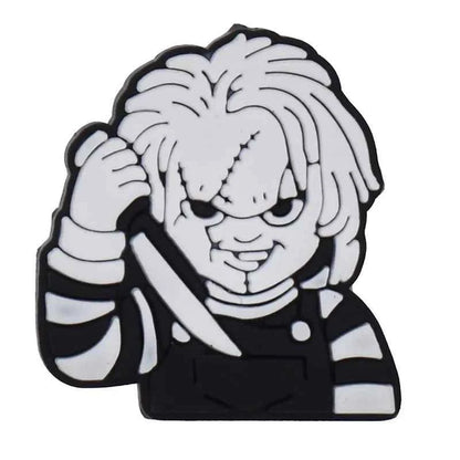 Halloween Horror Movie Shoe Charm – PVC Accessory for Classic Clogs, DIY Decoration & Kids’ Xmas Gifts