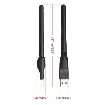 150Mbps RT5370 Wireless Card Usb Receiver Portable Wifi LAN Adapter 2.4G