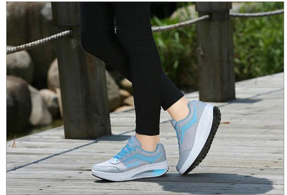Women Vulcanized Sneakers High Quality Fashion Flats Walking Platform Shoes Zapatillas Mujer - BON's