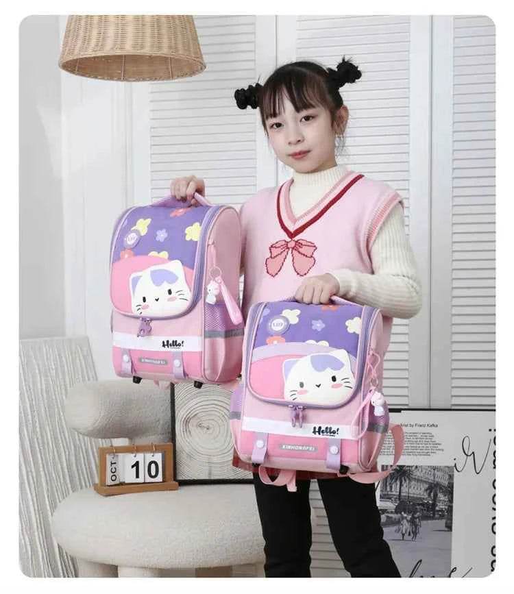 Kids Cartoon Backpack Large Waterproof Schoolbag - BON's