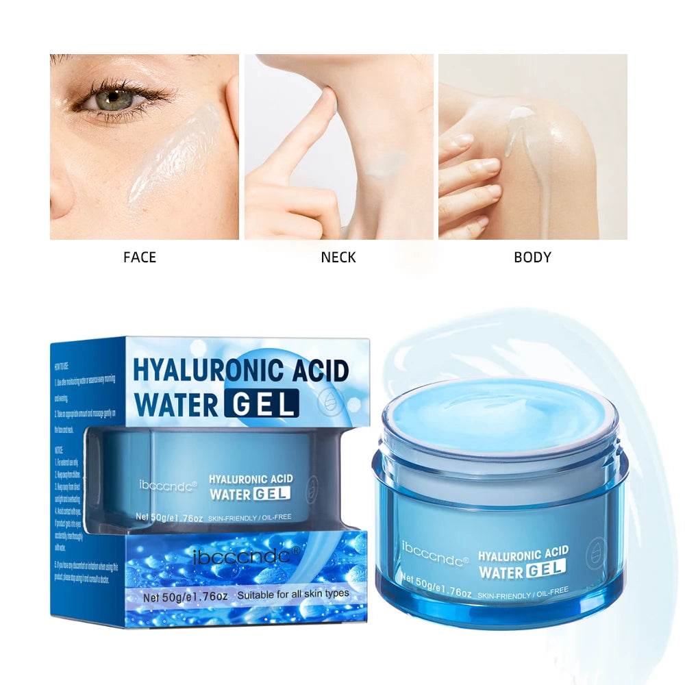 Hyaluronic Acid Moisturizer - Hydrating Water Gel Facial Cream for Dry Skin 50g - BON's