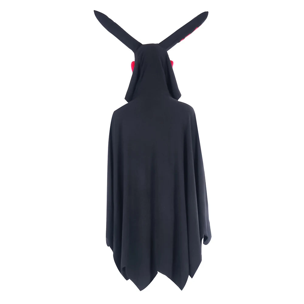 Adult Moth Cosplay Man Cloak Vampire Gloves Cape Hooded Clothing Costume Roleplay Outfits Halloween Carnival Party Disguise Suit