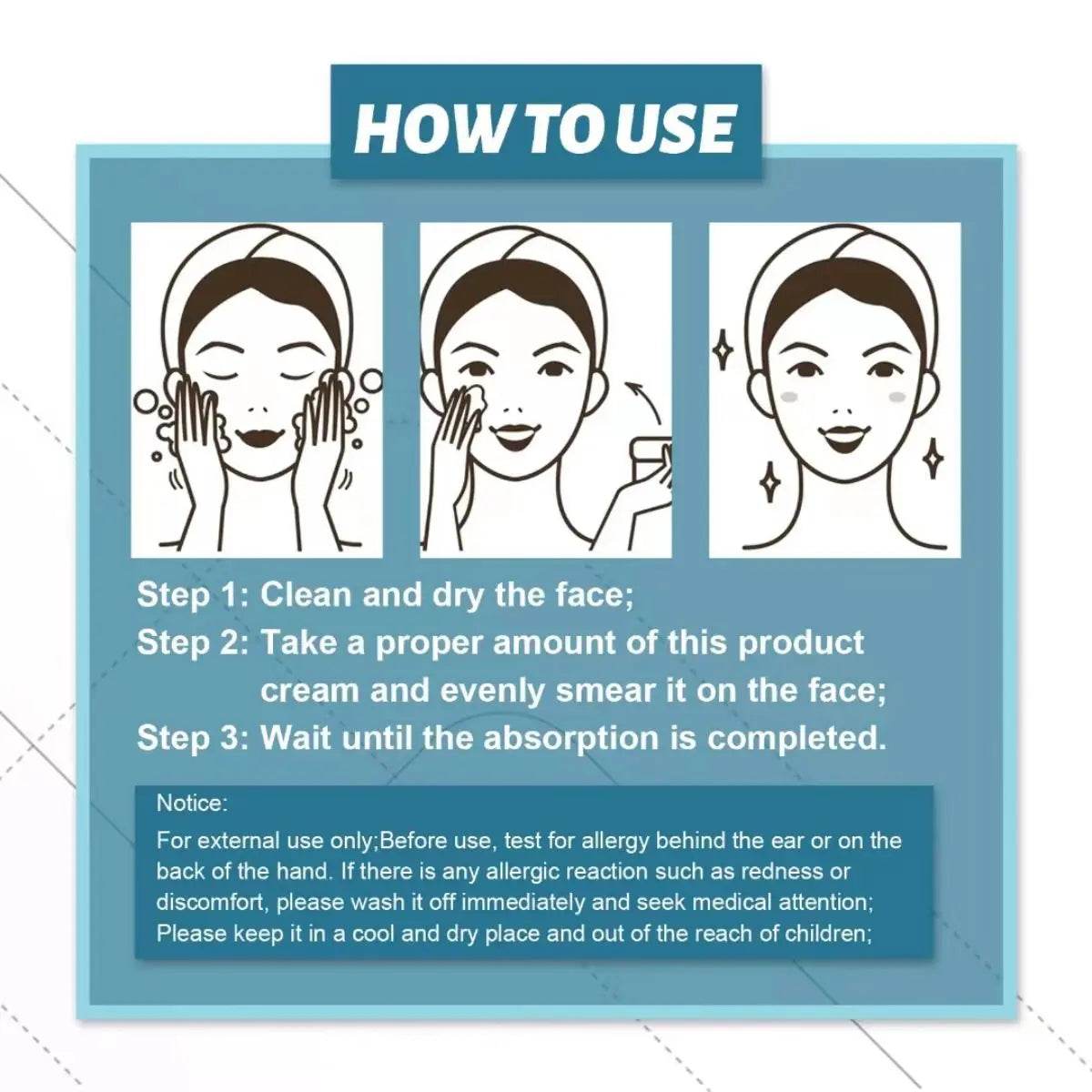 Moisturizing Face Cream for Repairing Dry Skin and Improving Skin Quality - BON's