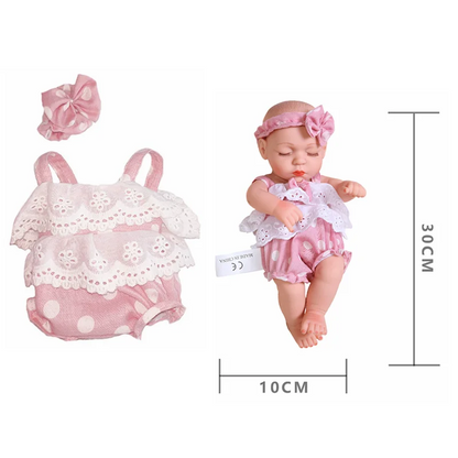 Reborn Baby Doll Clothes – 30cm/12in Pajamas, Dresses & Jumpsuits for DIY Girl Dolls
