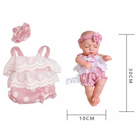 Reborn Baby Doll Clothes – 30cm/12in Pajamas, Dresses & Jumpsuits for DIY Girl Dolls