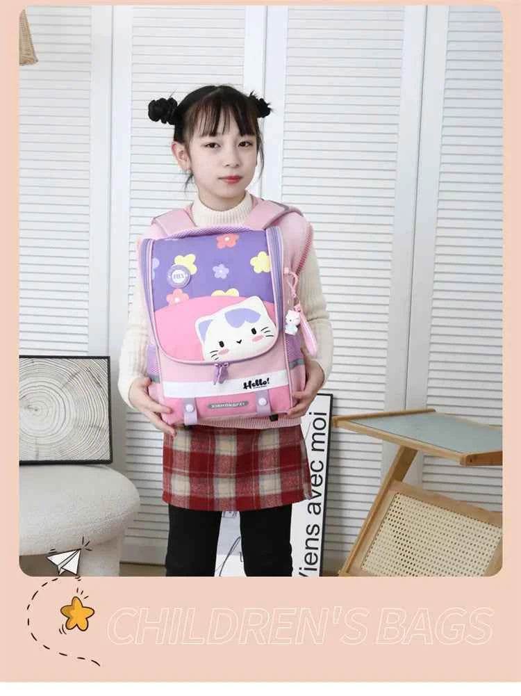 Kids Cartoon Backpack Large Waterproof Schoolbag - BON's