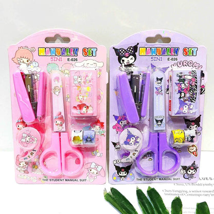 Kuromi Kitty Stationery Set - Fun and Functional Stapler Tape Collection - BON's