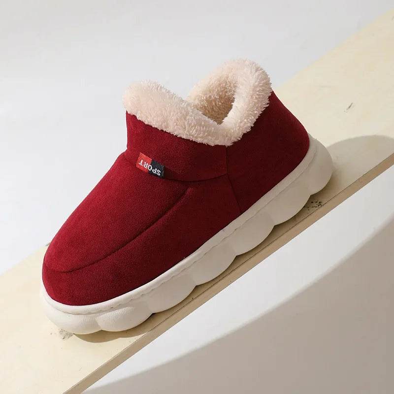 Kidmi Winter Women Shoes 2024 - Warm Outdoor Cotton Slippers and Plush Indoor Padded Footwear for Women - BON's