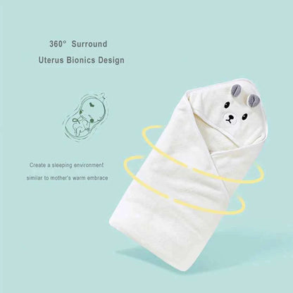Toddler Bathrobe Infant Bath Towel Boy Girl Blankets Swaddle With Hood Cartoon Coral Fleece Towel Blanket Newborn Kids Bedding