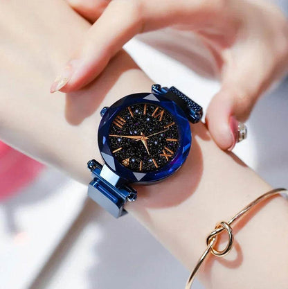 Luxury Women's Starry Sky Watch with Magnetic Mesh Belt Band - Fashion Dress Wristwatch for Women - BON's