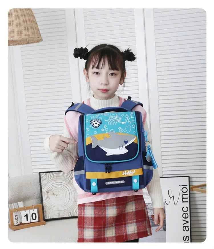 Kids Cartoon Backpack Large Waterproof Schoolbag - BON's