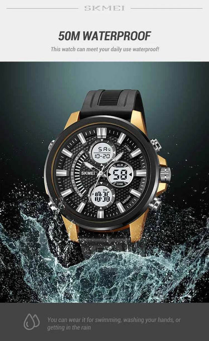 SKMEI Men's Digital Sport Watch - Waterproof, Chrono, Alarm - BON's