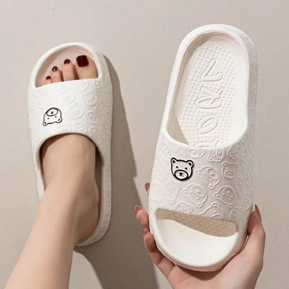 Cute Bear Slippers for Women and Men - Soft Indoor Cartoon Sandals, Anti-Slip Summer Shoes, Comfy Bathroom and Outdoor Leisure Footwear - BON's