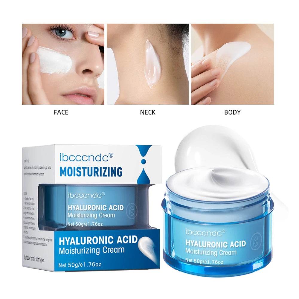 Hyaluronic Acid Moisturizer - Hydrating Water Gel Facial Cream for Dry Skin 50g - BON's