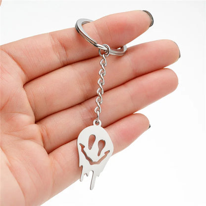 Funny Halloween Ghost & Skull Keychain – Cartoon Key Ring Pendant Gift for Bags, Men & Women, DIY Jewelry Accessory
