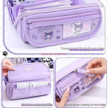 Kuromi Pencil Case - Large Capacity for Cartoon Lovers - BON's