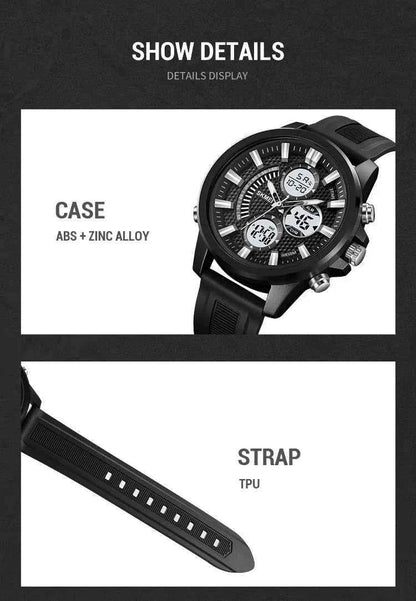 SKMEI Men's Digital Sport Watch - Waterproof, Chrono, Alarm - BON's