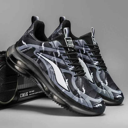 Men’s Air-Cushioned Basketball Sneakers – Breathable, Non-Slip & Shock-Absorbing for Outdoor Play