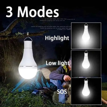 Solar Light Hanging Emergency Sunlight 7W 9W 12W Solar Powered Lamp Outdoor Indoor House Portable Bulb Light Solar Panels