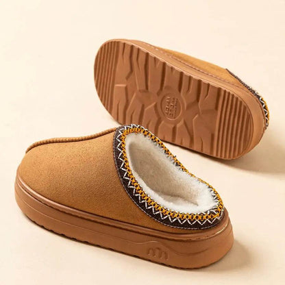 Winter Women's Fuzzy Fur Slippers - Anti-slip Soft Sole Indoor Outdoor Comfort Plush Houseshoes - BON's
