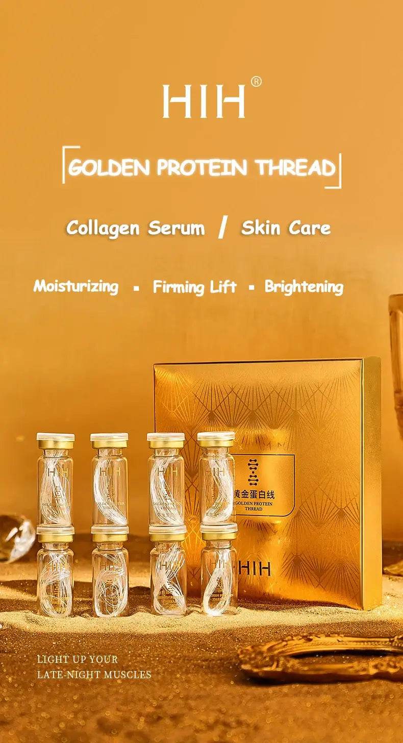Korea 24k Collagen Serum - Active Collagen Silk Care Lifting Firming Set with Hyaluronan for Moisturizing Essence and Firming Skin Care - BON's