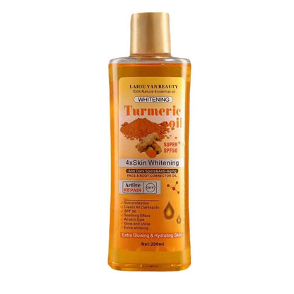 200ml Turmeric Essential Oil for Skin Care - Moisturizing and Hydrating Natural Oil for Smooth Face and Body - BON's