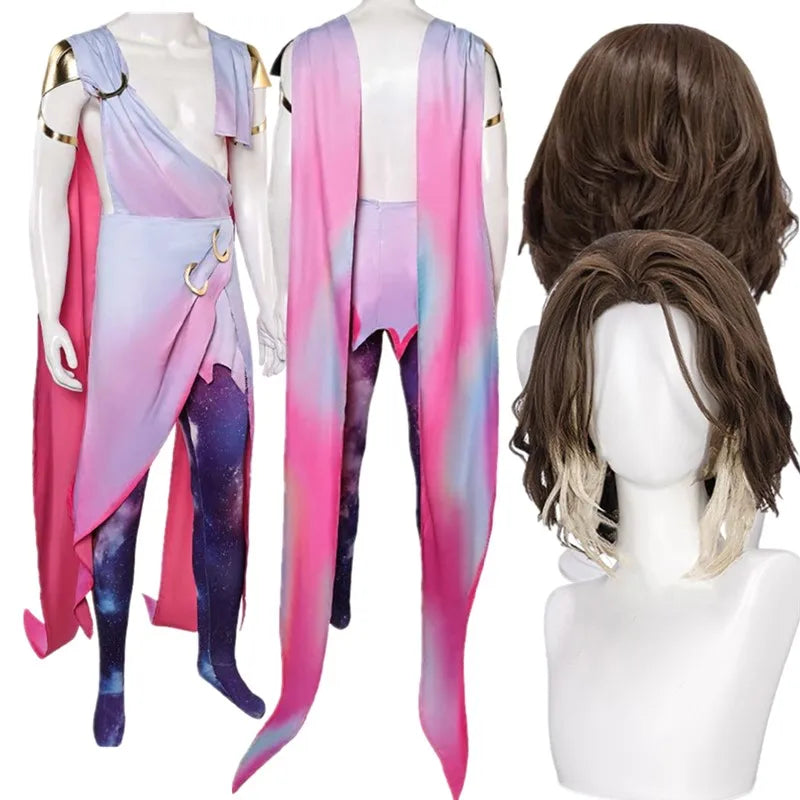 Viktor Cosplay LoL Fantasia Arcane Costume Adult Men Top Pants Armbands Wig Outfits Halloween Carnival Party Suit