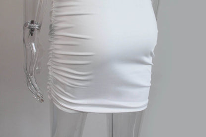 Women Sexy Spaghetti Strap Mini Dress Backless for Party Evening Nightclub Outfit - BON's