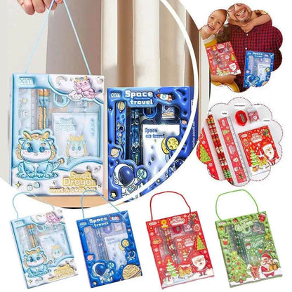 Cute Cartoon Stationery Set - 6-Piece Student Supplies - BON's