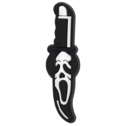 Halloween Horror Movie Shoe Charm – PVC Accessory for Classic Clogs, DIY Decoration & Kids’ Xmas Gifts